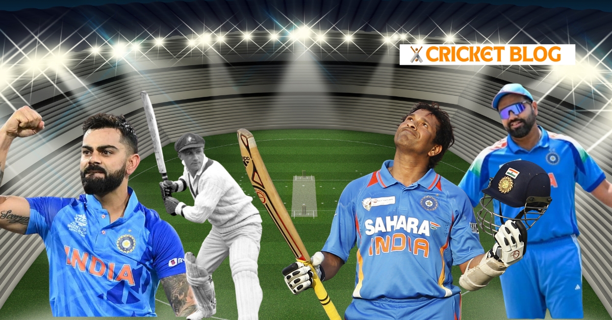 Top 10 batsmen in cricket history including Don Bradman, Sachin Tendulkar, Virat Kohli, Brian Lara, Ricky Ponting and other greatest cricket legends