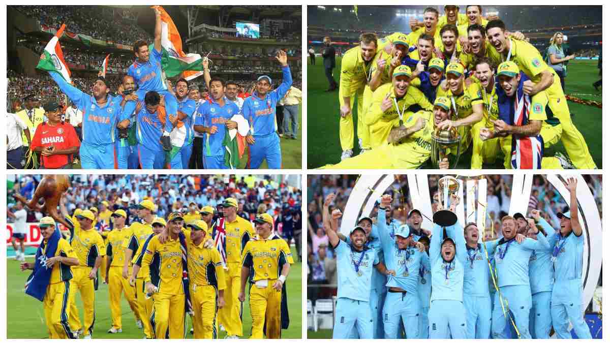 ICC ODI World Cup winners list