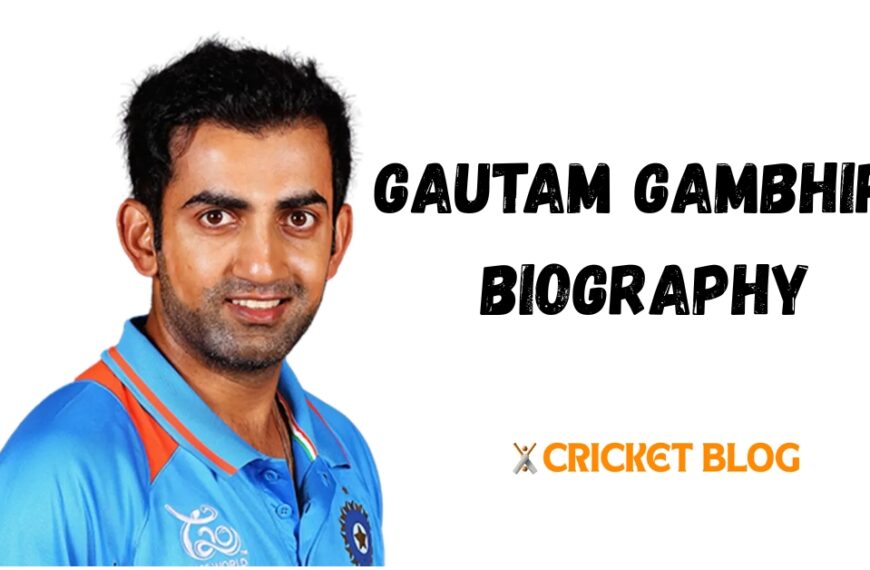 Gautam Gambhir portrait former Indian cricketer and World Cup 2011 hero