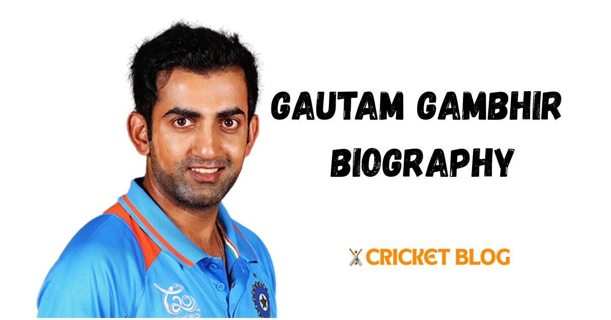 Gautam Gambhir portrait former Indian cricketer and World Cup 2011 hero