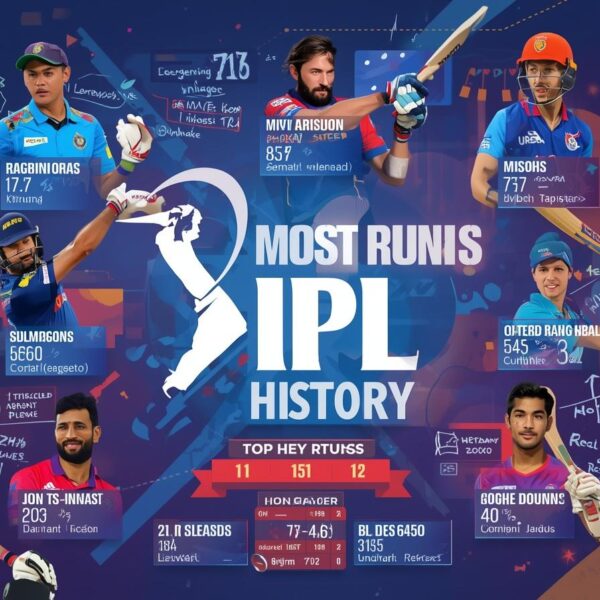 Players with highest runs in IPL history